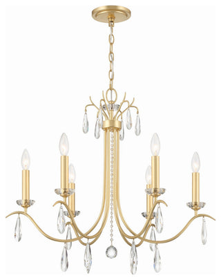 Rollins 6-Light Chandelier, Antique Gold