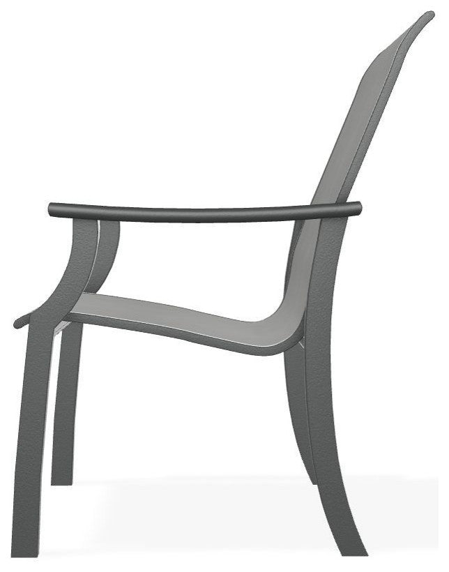 St. Catherine Sling Outdoor Armchair, Alloy/Graphite