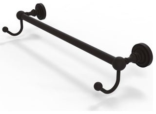 Dottingham 30" Towel Bar with Integrated Hooks, Oil Rubbed Bronze