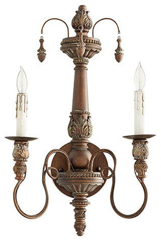 Quorum 5506-2-39 Two Light Wall Mount Salento Vintage Copper