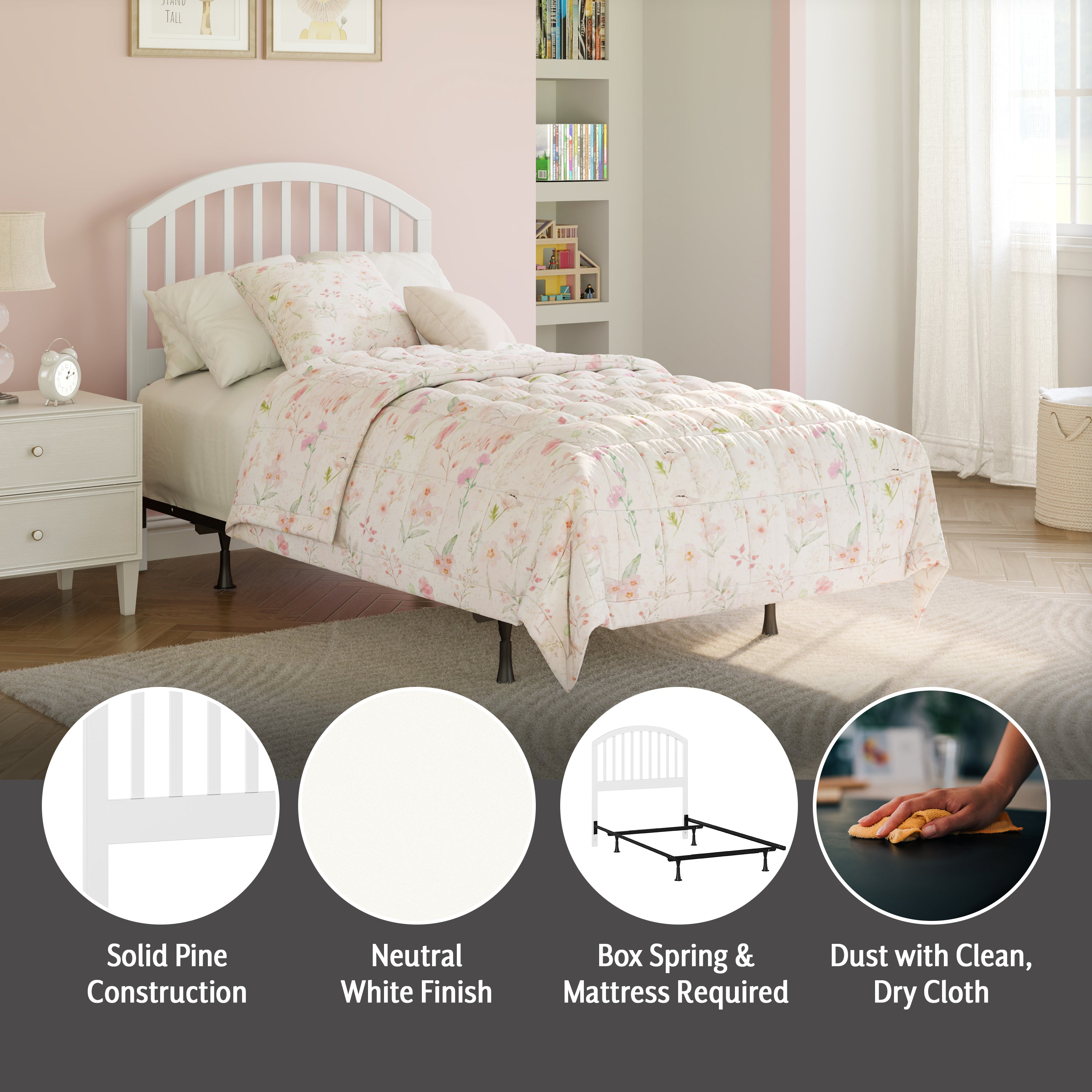 Carolina Headboard With Rails