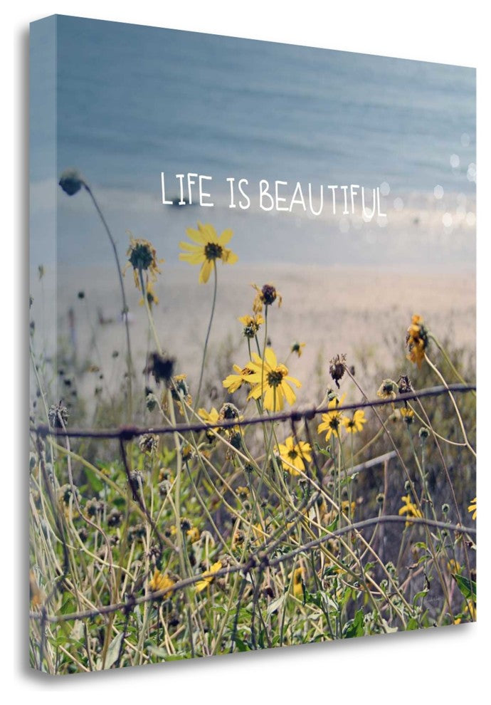 "Life Is Beautiful" By Linda Woods, Giclee Print on Gallery Wrap Canvas