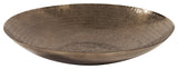 Deep Bronze Aluminum Tray and Wall Art With Chisel Texture Large