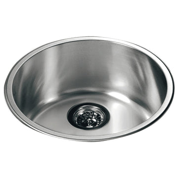 Dawn Top Mount Round Single Bowl Bar Sink