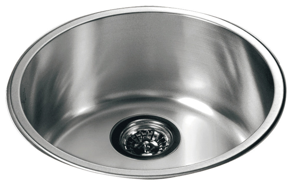 Dawn Top Mount Round Single Bowl Bar Sink