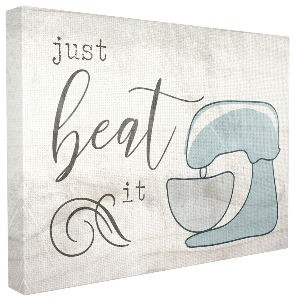 Just Beat it Egg Beater  Stretched Canvas Wall Art, 30x40