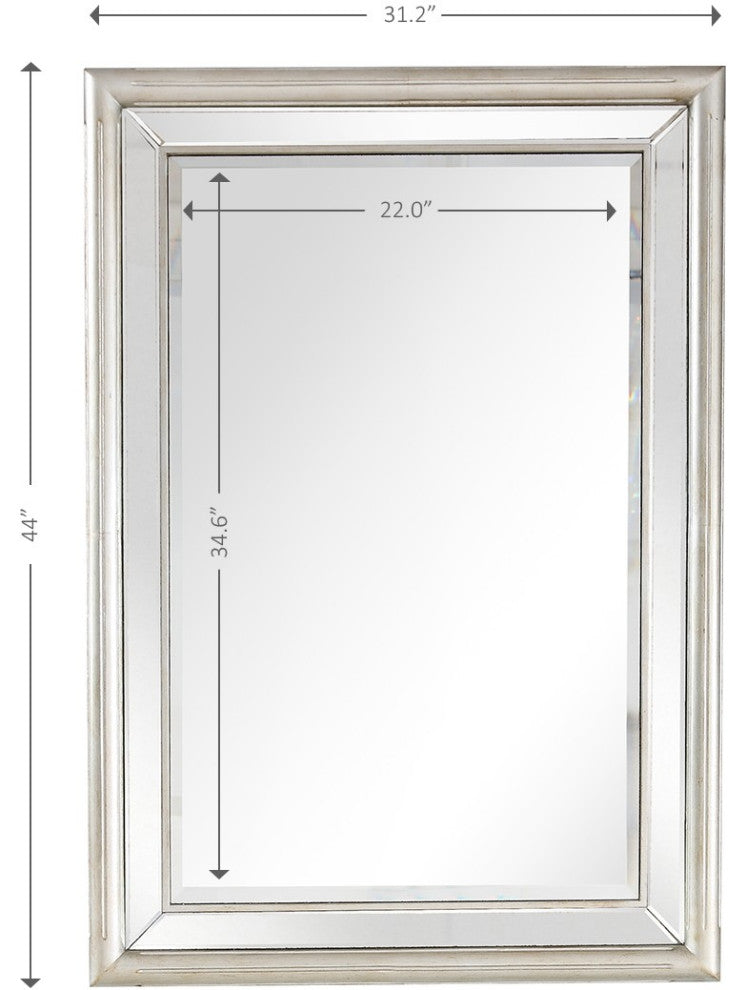 Silver Leaf Antiqued Mirror
