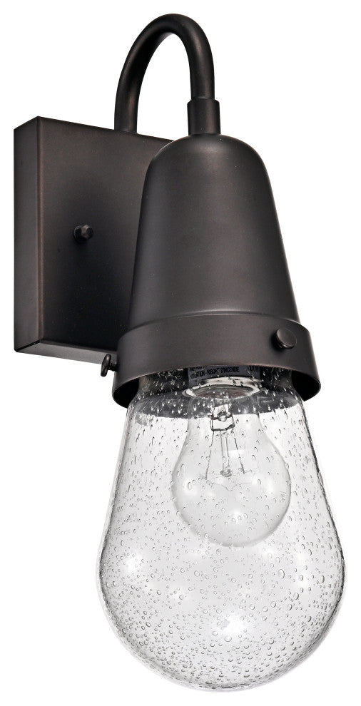 CHLOE Lighting Jeffree Transitional 1-Light Rubbed Bronze Outdoor Wall Sconce
