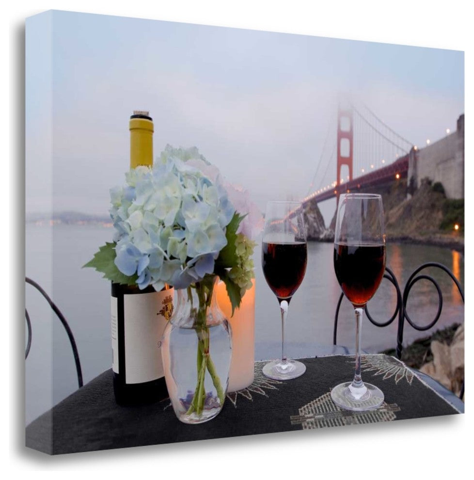 "Dream Cafe Golden Gate Bridge - 13" By Alan Blaustein, Gallery Wrap Canvas