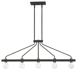 Ravella 5 Light Island Chandelier, Black