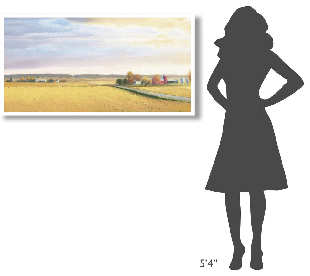 "Heartland Landscape Farm" Digital Paper Print by James Wiens, 50"x26"