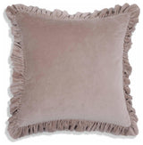 Alessia Distressed Pink Velvet Pillow