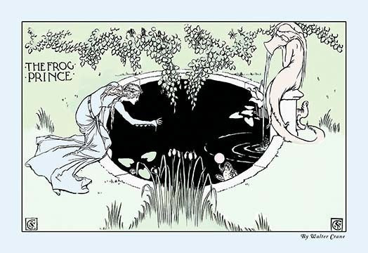 The Frog Prince - The Fountain - Canvas Poster 20" x 30"