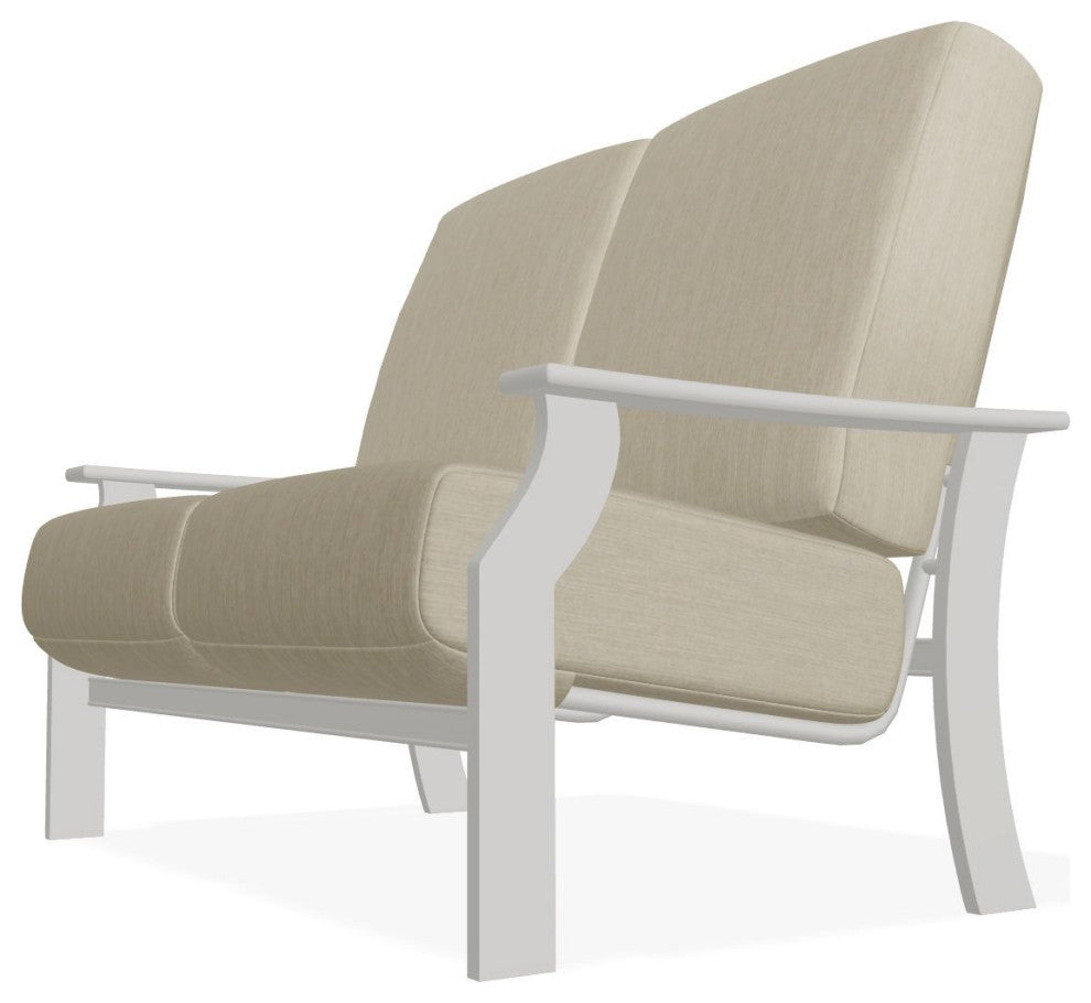 St. Catherine Deep Seat Outdoor Loveseat, Huskie/Snow