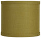Classic Drum Burlap Lampshades, Mustard Yellow, 8"