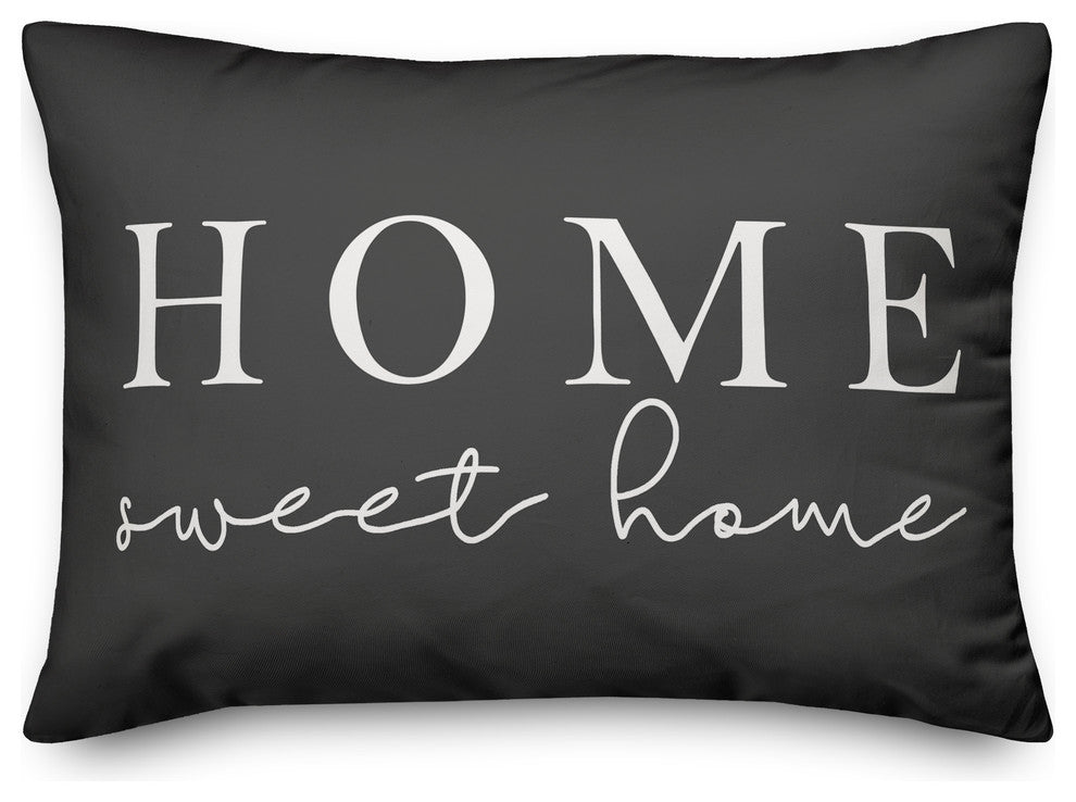 Home Sweet Home  Outdoor Throw Pillow, 14x20
