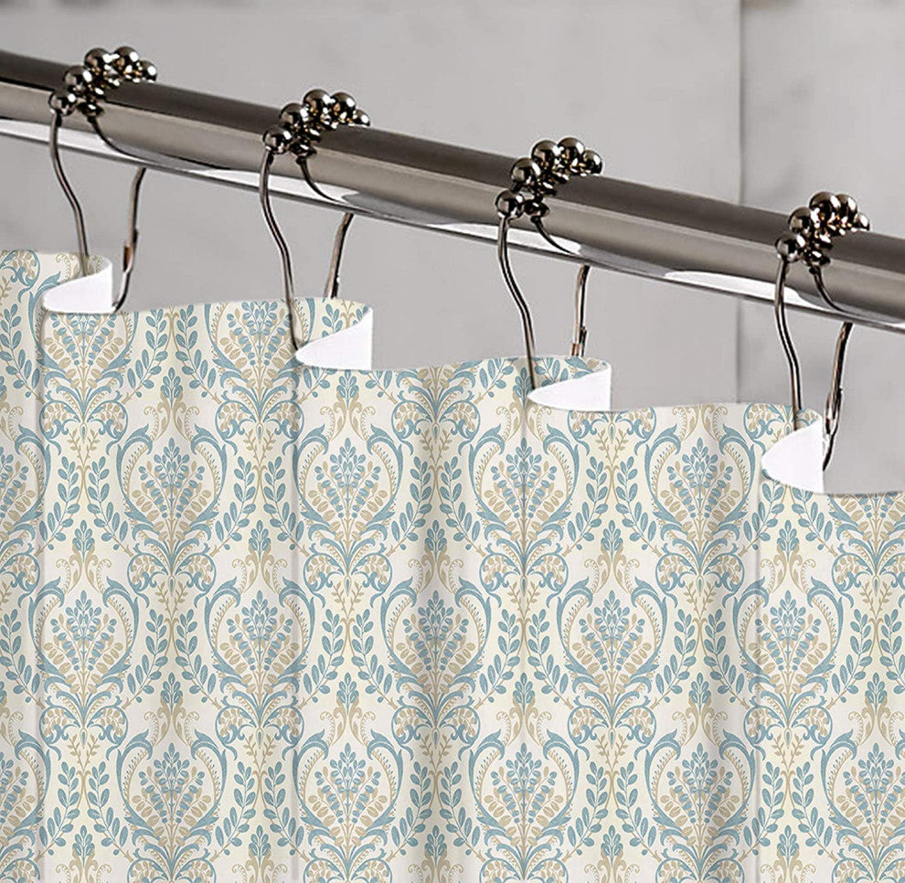 Damask Blue Vince Shower Curtain, 72"x72"