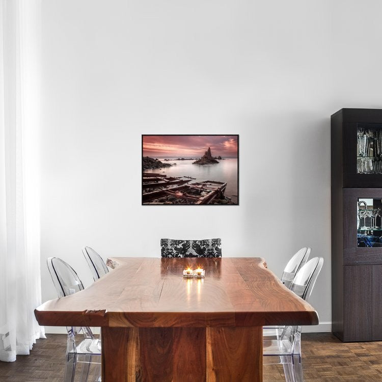 "Untitled" Framed Canvas Giclee by Francisco Jose Ruano, 31x23"