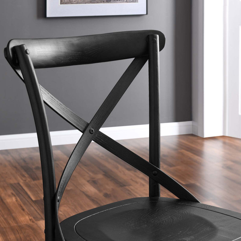 Gear Dining Side Chair, Black