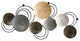 Nearly Natural 7062 30x14 Rays Metal Plates Wall Art Decor