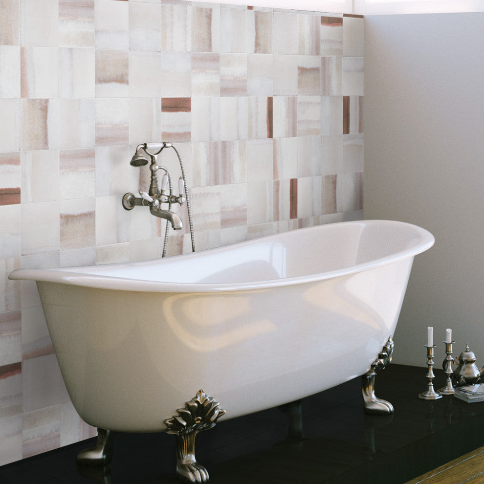 Matter Canvas Bone Red Porcelain Floor and Wall Tile