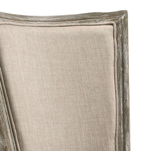 ACME Gabrian Side Chair, Set of 2, Fabric and Reclaimed Gray
