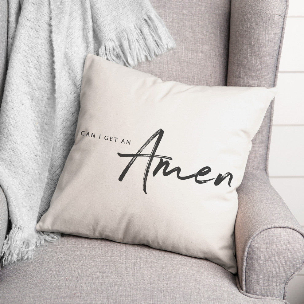Can I Get an Amen 18x18 Spun Poly Pillow