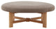 Safavieh Couture Vinny Faux Shearling Ottoman, Brown/Natural