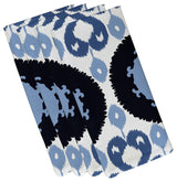 Boho , Geometric Print Napkin, Navy Blue, Set of 4