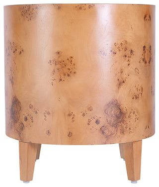 Billie Burl End Table, Traditional Burl