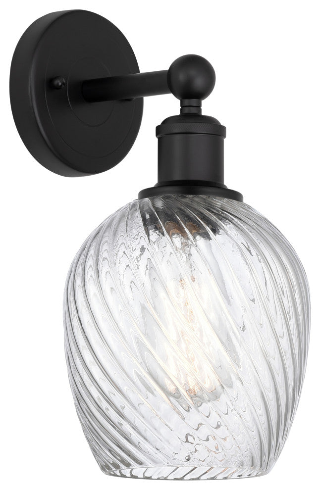 Innovations 616-1W-BK-G292 Salina 1 Light 5" Sconce, Matte Black