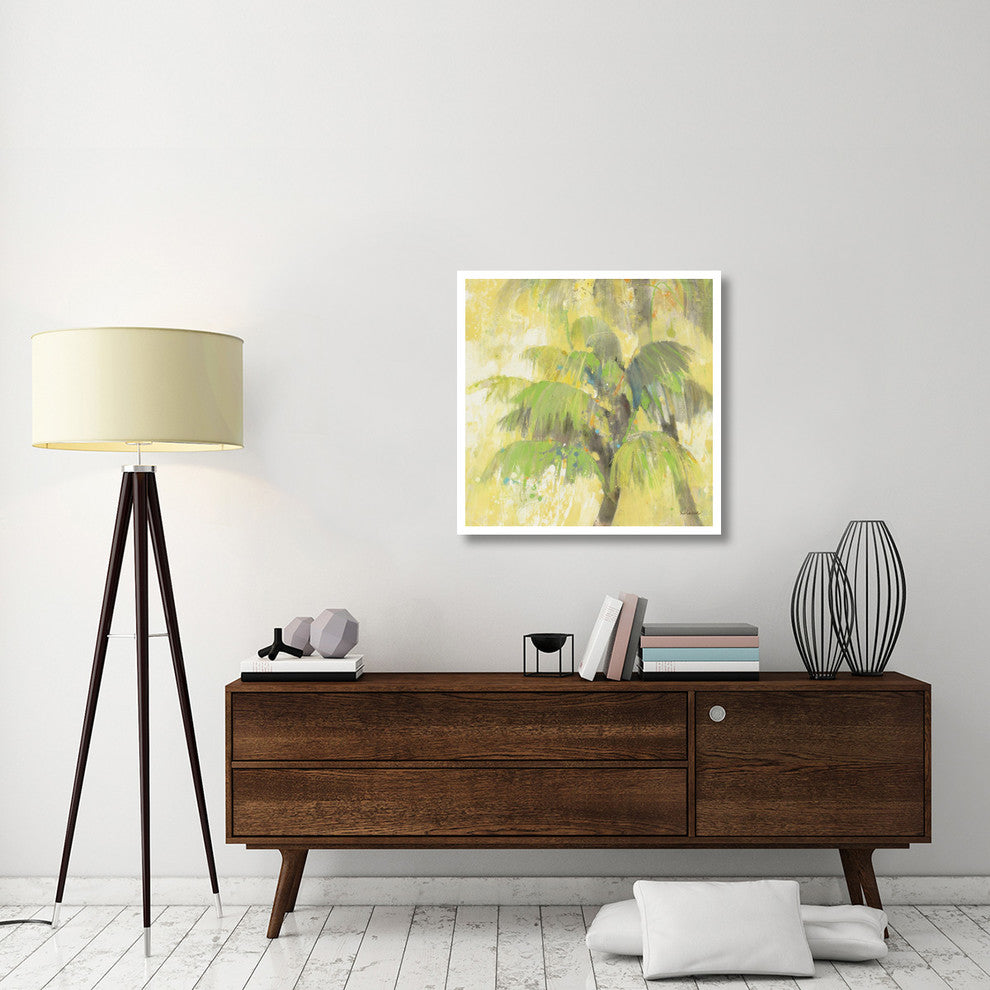 "Breezy Palm II" Digital Paper Print by Albena Hristova, 32"x32"