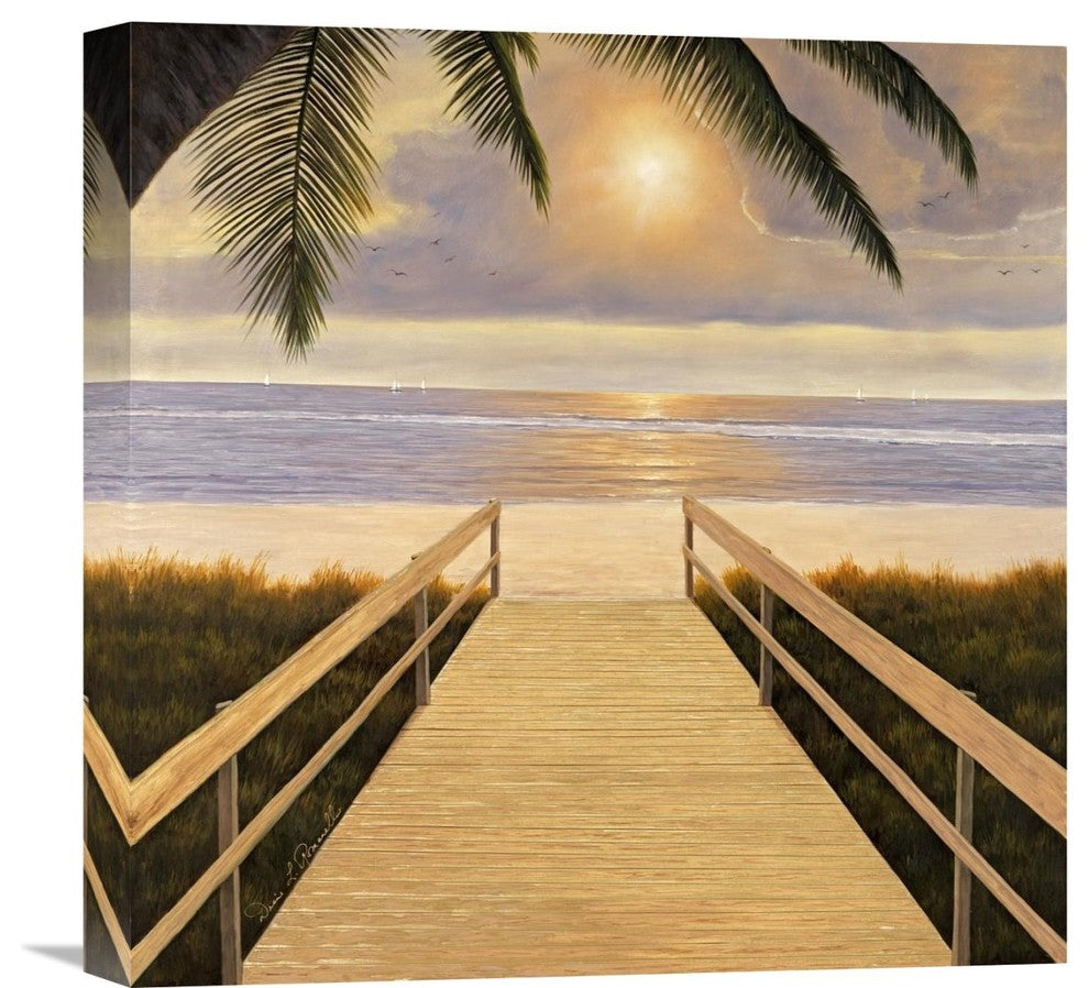 "Believe" Stretched Canvas Giclee by Diane Romanello, 18"x18"