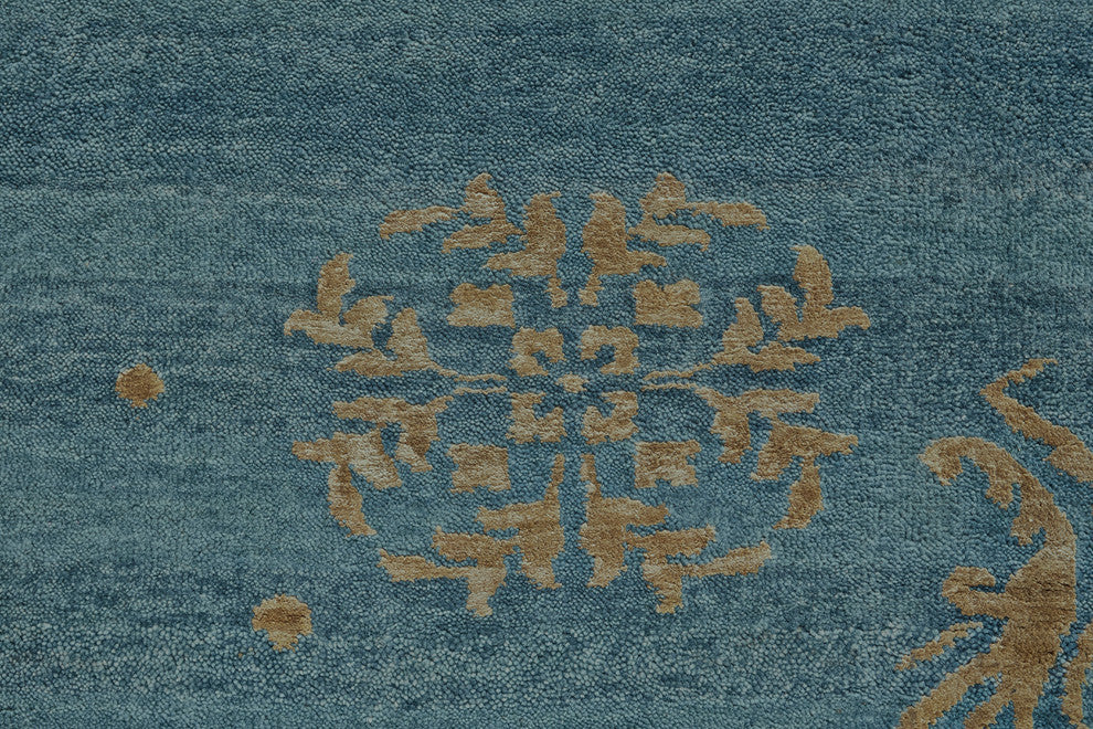 Weave & Wander Timeo Rug, Teal, 7'9"x9'9"