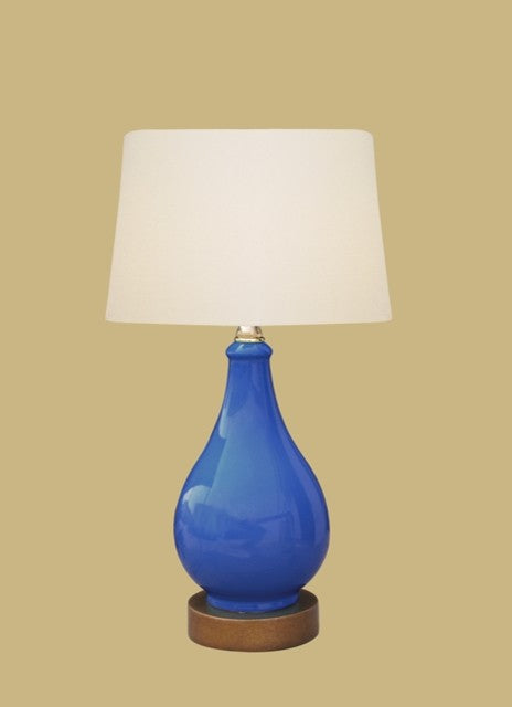 Porcelain Table Lamp, Blue