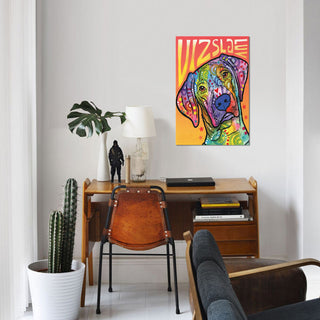 "Vizsla Luv" by Dean Russo, Canvas Print, 18"x12"