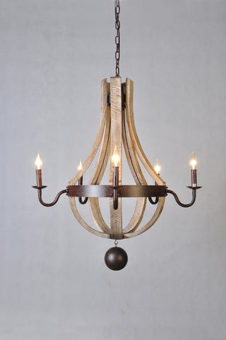 Iron and Wood Pendant