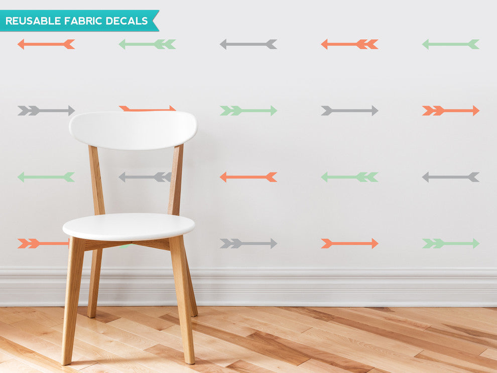 Arrows Fabric Wall Decals, Set of 24, Multi