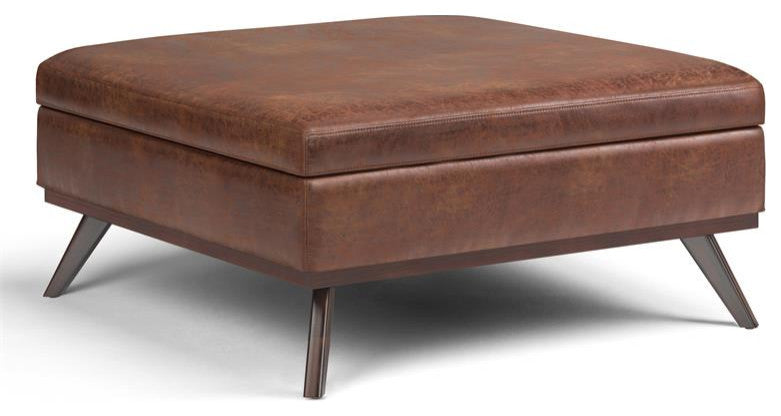 Owen XL Square Coffee Table Storage Ottoman