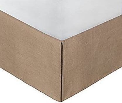Greenland Home Burlap Bed Skirt, Natural, Twin