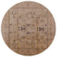 Ahgly Company Indoor Round Mid-Century Modern Area Rugs, 3' Round