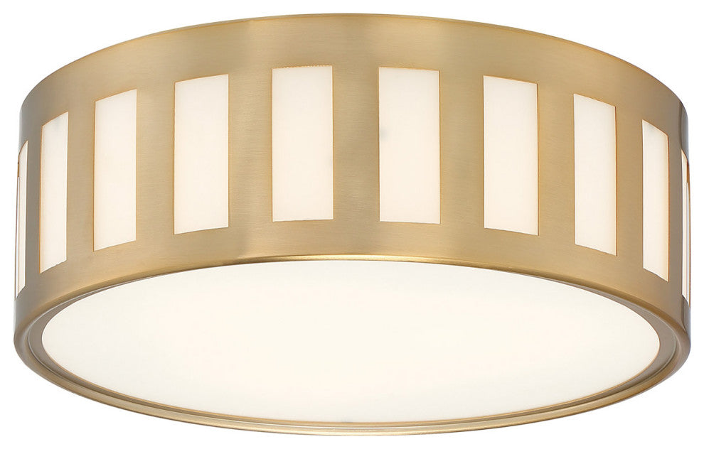 Crystorama KEN-2203-VG, 3-Light Ceiling Mount, Vibrant Gold