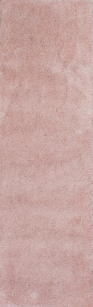 KAS Bliss 1575 Rose Pink Shag Area Rug, 2'3" x 7'6" Runner