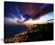 "Barcelona Skyline Panorama" Cityscape Artwork Canvas, 40"x30"