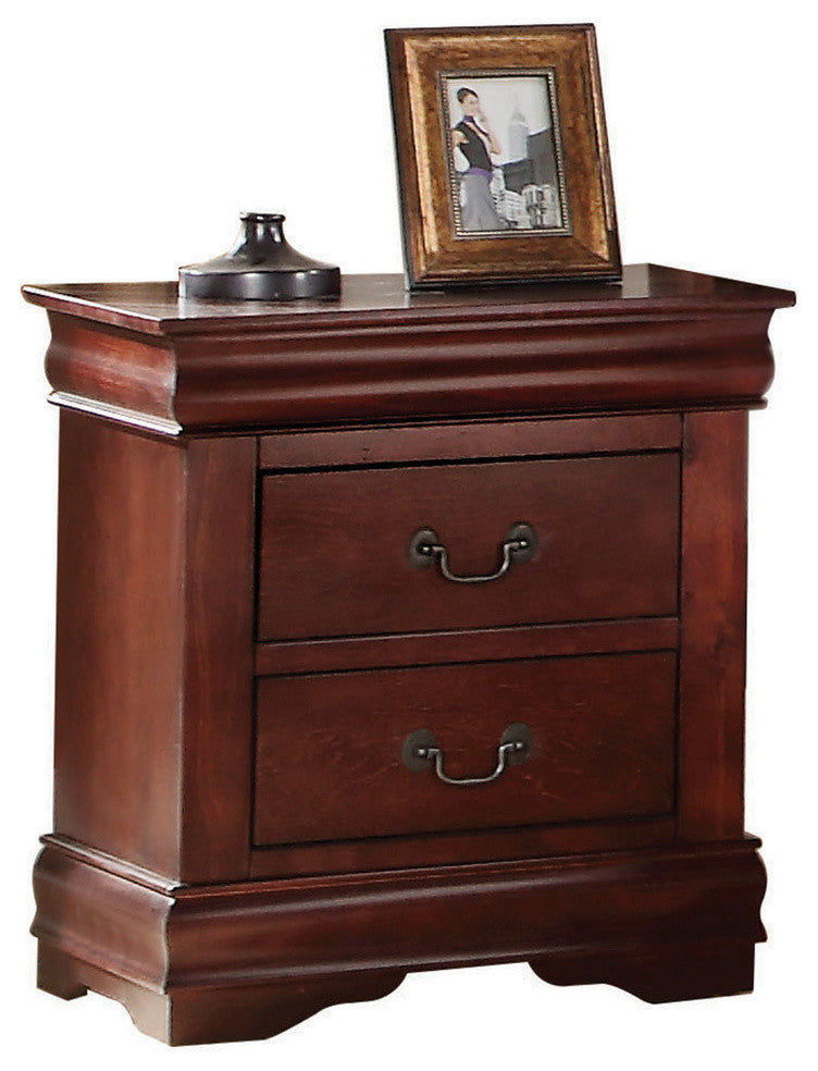 Acme Louis Philippe Nightstand Cherry