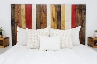 Handcrafted Headboard, Hanger Style, Fall Mix, California King
