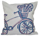 La Bicicleta Geometric Print Outdoor Pillow, Pale Orchid, 18"x18"