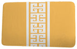 Nautical Nights Key Stripe Stripe Print Bath Mat, Yellow, 21"x34"