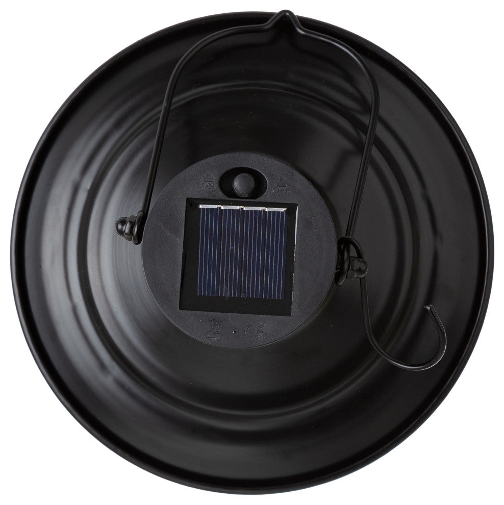 Metal Wire Solar Powered Hanging Lantern, 2-Piece Set