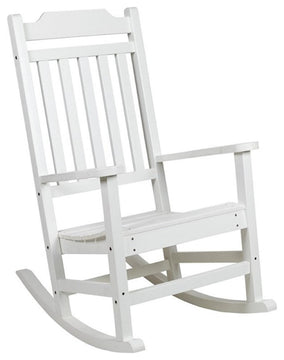 Winston All-Weather Poly Resin Rocking Chair in White